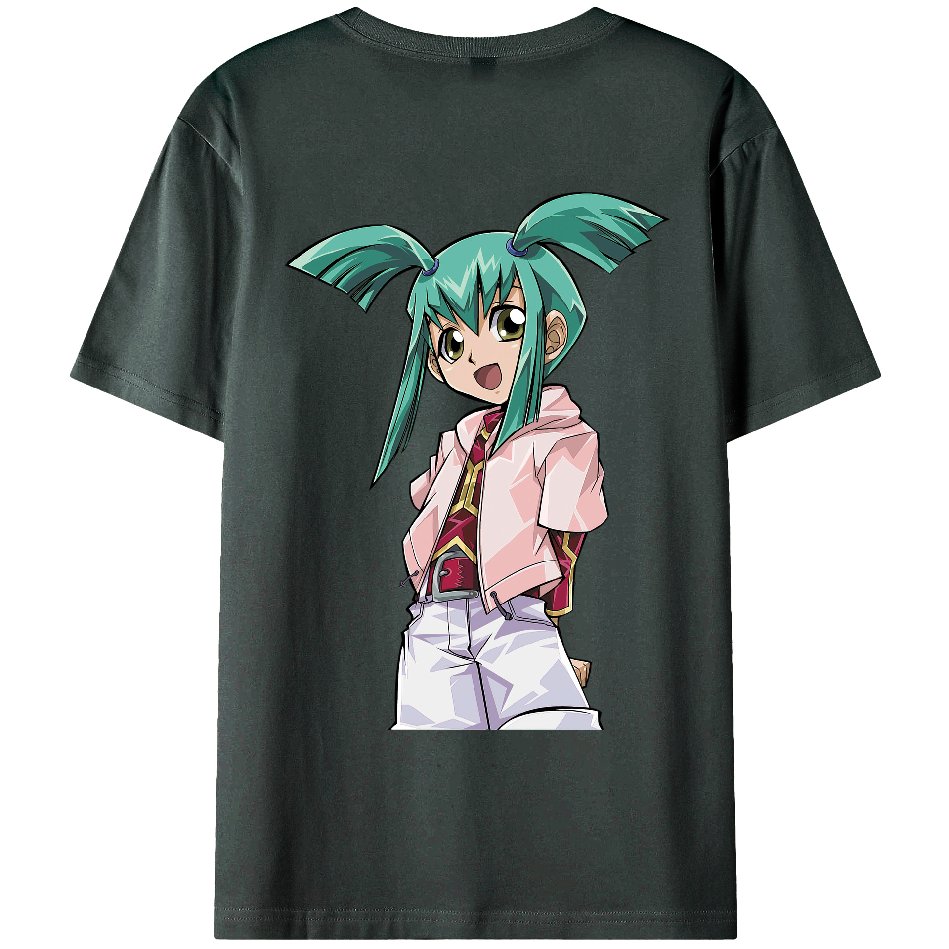 （画像用） 遊☆戯☆王 Yu-Gi-Oh! 綿100％ メンズ半袖Tシャツ（バックプリント） 通気性